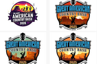 design a professional modern event logo