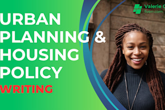 do urban planning and housing policy writing