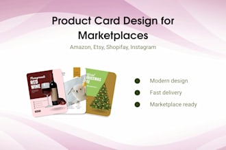 design high converting product images and cards for amazon etsy shopify