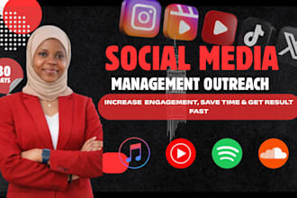 do manual organic social media outreach and manage your music account