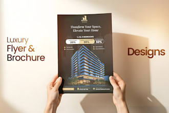 design a luxury flyer or brochure your business