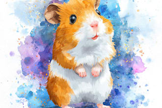 watercolor illustrations of cute animals