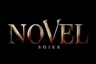 make a fantasy book novel series logo design