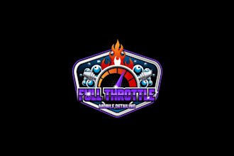 design automotive, auto detailing, auto repair and garage logo