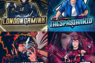 design pro gaming esport teams streamers youtube logo
