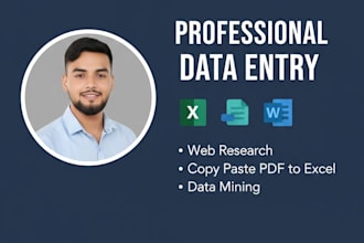 do accurrate data entry, copy paste and wed reseach