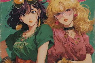 draw an amazing anime style art for you