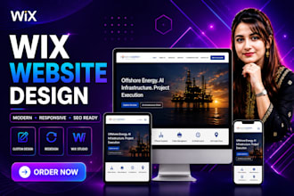 build wix website design, wix website redesign, or wix business website design