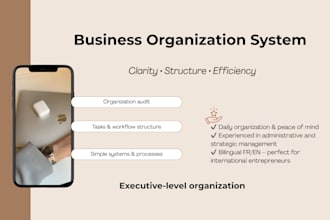 audit and organize your business systems and workflows