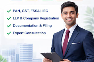 provide all business registration pan,gst,iec