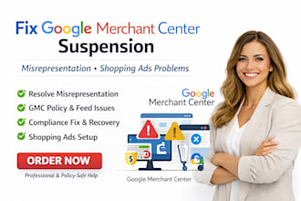 fix google merchant center misrepresentation shopping ads gmc issues suspension