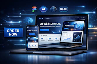 generate an ai website design prototype with modern UX UI