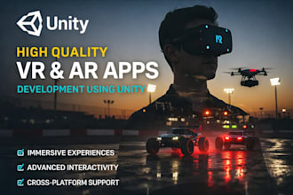develop high quality VR and ar apps using unity