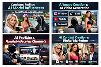 create consistent, realistic ai model influencer for ads, and social media