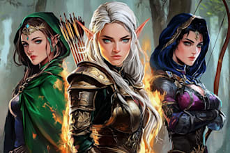 design dnd character art and dnd character art