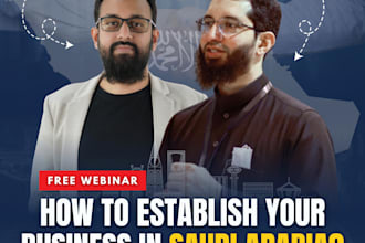 design a clean and professional webinar poster