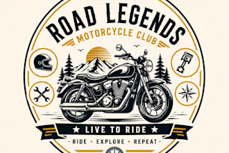 design modern motorcycle or automotive logo