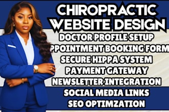 design chiropractic website health care website spine care website wellness site