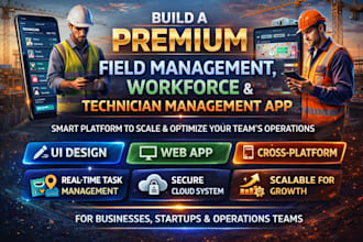 develop field service management app, workforce, technician app, handyman app