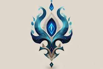 design a fantasy logo designer anime, fantasy