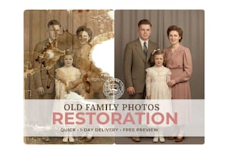 professionally restore your old family photos