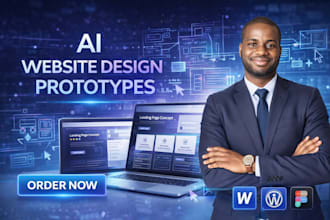 generate ai website design prototypes with modern UI UX