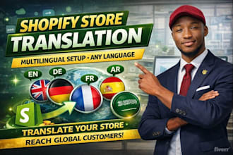 do german arabic  dutch english shopify store translation in 48 hours