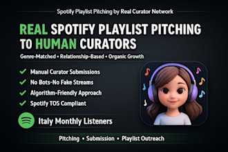promote your song on italy spotify playlists monthly listeners