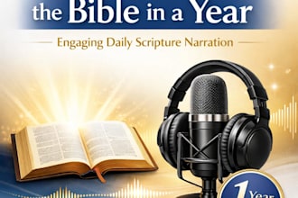 narrate the entire bible as a daily podcast in 1 year