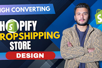 build shopify store design, shopify dropshipping store, shopify website