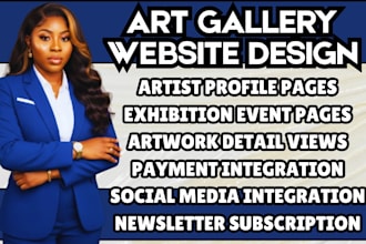design art gallery website art website exhibition website portfolio website