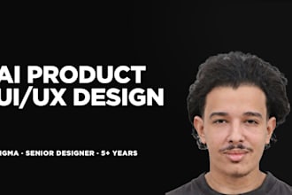 design your ai saas product UI UX in figma