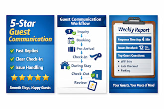 be your str guest communication VA for airbnb, vrbo,bookings