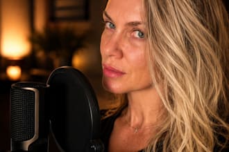 record a deep calm german female voice over for luxury and cinematic narration