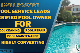 provide swimming pool leads for pool service