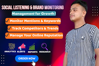 provide social listening, brand monitoring and management for growth