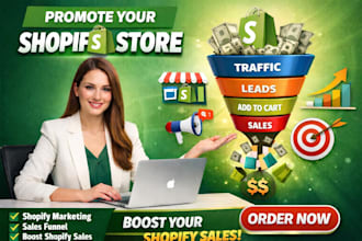 boost shopify sales, shopify marketing or promote ecommerce store sales
