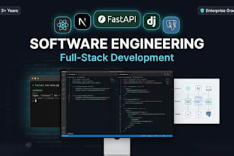 provide software engineering services with fastapi django and nextjs