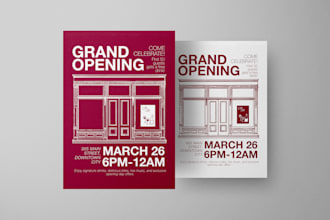 design modern professional poster, flyer or promo graphic