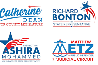 do professional political logo design for campaign flyer