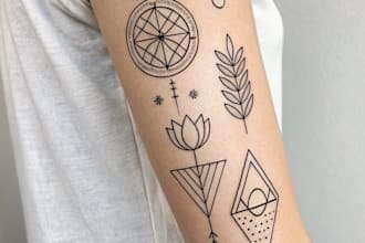 design minimalist tattoo arts
