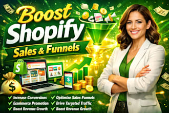boost shopify sales shopify marketing sales funnel ecommerce store promotion