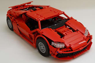 design 3d car lego model, plane, truck lego, toy lego minifigure for printing