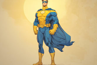 superhero comic book art and illustration