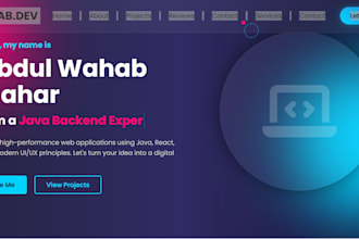 build a modern responsive website with advanced animations and hover effect