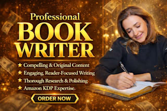 be your fiction and nonfiction ghostwriter and ebook ghostwriter