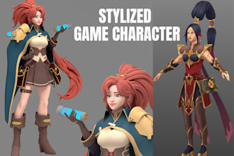 stylized 3d character realistic game character 3d model for unreal engine unity