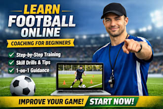 coach you online in football skills and drills for beginners
