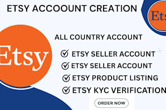 do all country etsy account creation etsy store setup etsy digital product
