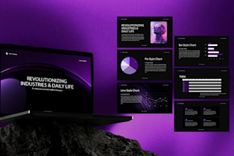 design a modern pitch deck for startups